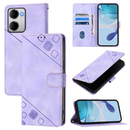 Skin-feel Embossed Leather Phone Case, For Redmi 15a 5G Global, For Redmi Turbo 5 5G Global / Poco X8 Pro, For Redmi Note 15 Pro+ 5G Global 163.3mm, For Redmi Note 15 4G / 5G Global 164mm