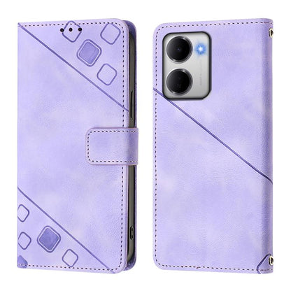Skin-feel Embossed Leather Phone Case, For Redmi 15a 5G Global, For Redmi Turbo 5 5G Global / Poco X8 Pro, For Redmi Note 15 Pro+ 5G Global 163.3mm, For Redmi Note 15 4G / 5G Global 164mm