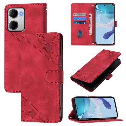 Skin-feel Embossed Leather Phone Case, For Redmi 15a 5G Global, For Redmi Turbo 5 5G Global / Poco X8 Pro, For Redmi Note 15 Pro+ 5G Global 163.3mm, For Redmi Note 15 4G / 5G Global 164mm