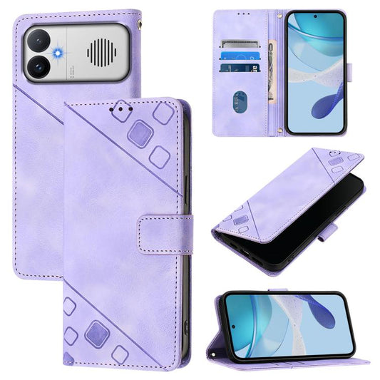 Skin-feel Embossed Leather Phone Case, For Redmi K90 Max 5G, For Redmi A7 Pro 5G 171mm / Poco C81, For Redmi 15a 5G Global, For Redmi A5 4G 171.7mm / Poco C71 4G
