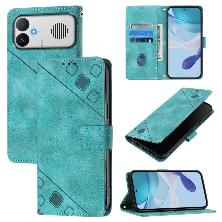 Skin-feel Embossed Leather Phone Case, For Redmi K90 Max 5G, For Redmi A7 Pro 5G 171mm / Poco C81, For Redmi 15a 5G Global, For Redmi A5 4G 171.7mm / Poco C71 4G