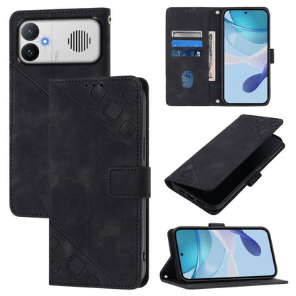 Skin-feel Embossed Leather Phone Case, For Redmi K90 Max 5G, For Redmi A7 Pro 5G 171mm / Poco C81, For Redmi 15a 5G Global, For Redmi A5 4G 171.7mm / Poco C71 4G