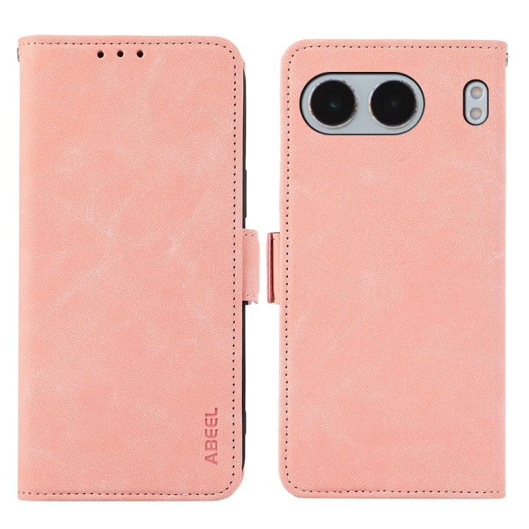 ABEEL Frosted Magnetic RFID Leather Phone Case, For OnePlus Nord 4