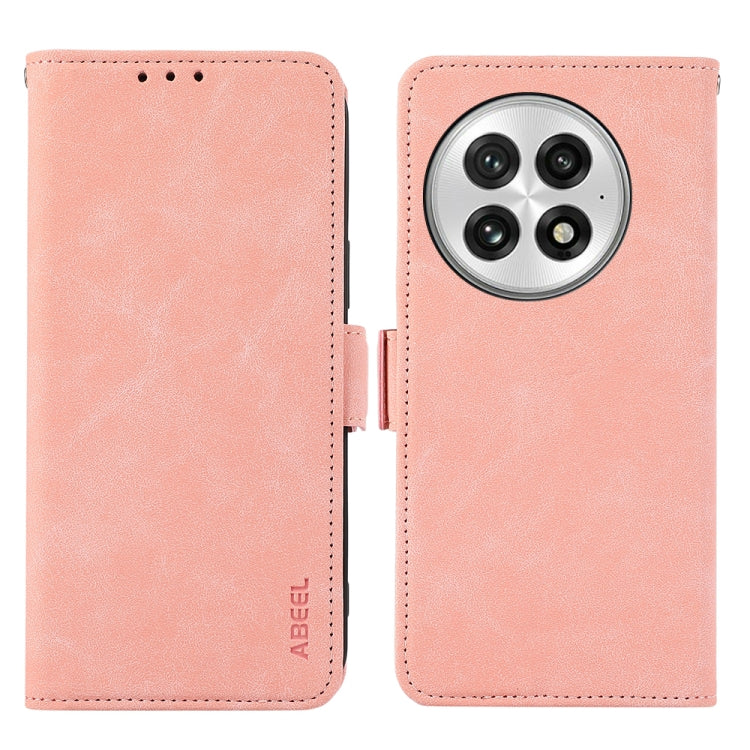 ABEEL Frosted Magnetic RFID Leather Phone Case, For OnePlus 13, For OnePlus Nord 4