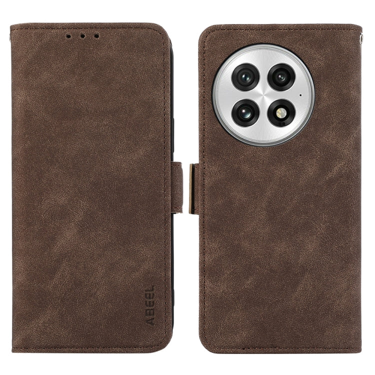 ABEEL Frosted Magnetic RFID Leather Phone Case, For OnePlus 13, For OnePlus Nord 4
