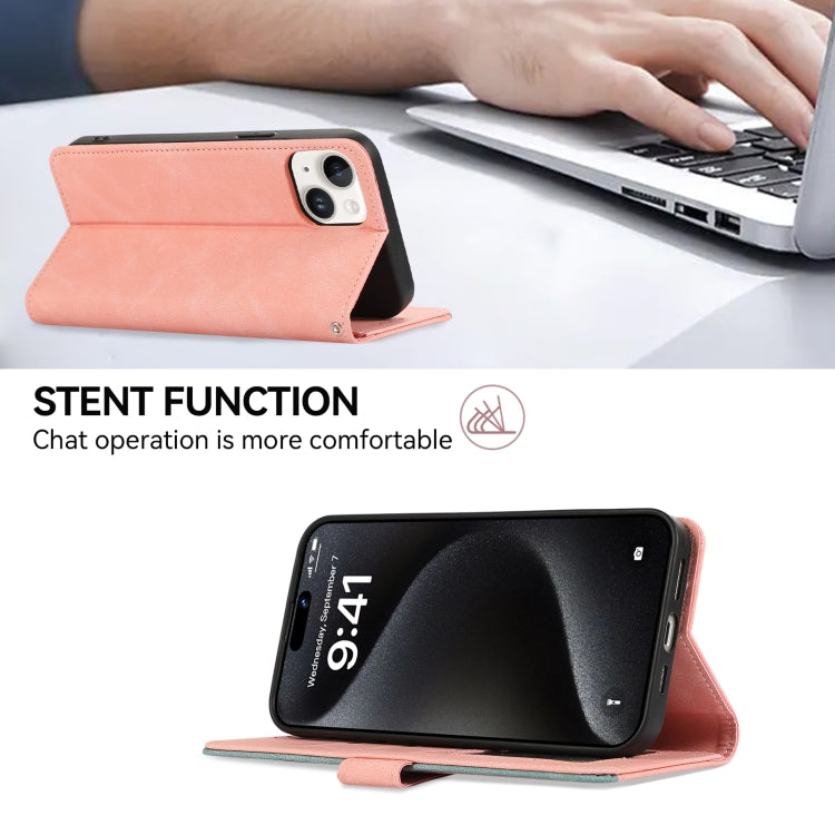 ABEEL Color Block Magnetic RFID Leather Phone Case