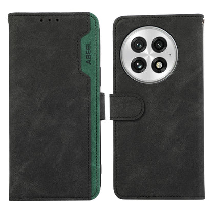 ABEEL Color Block Magnetic RFID Leather Phone Case, For OnePlus 13, For OnePlus Nord 4