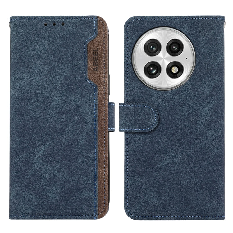 ABEEL Color Block Magnetic RFID Leather Phone Case