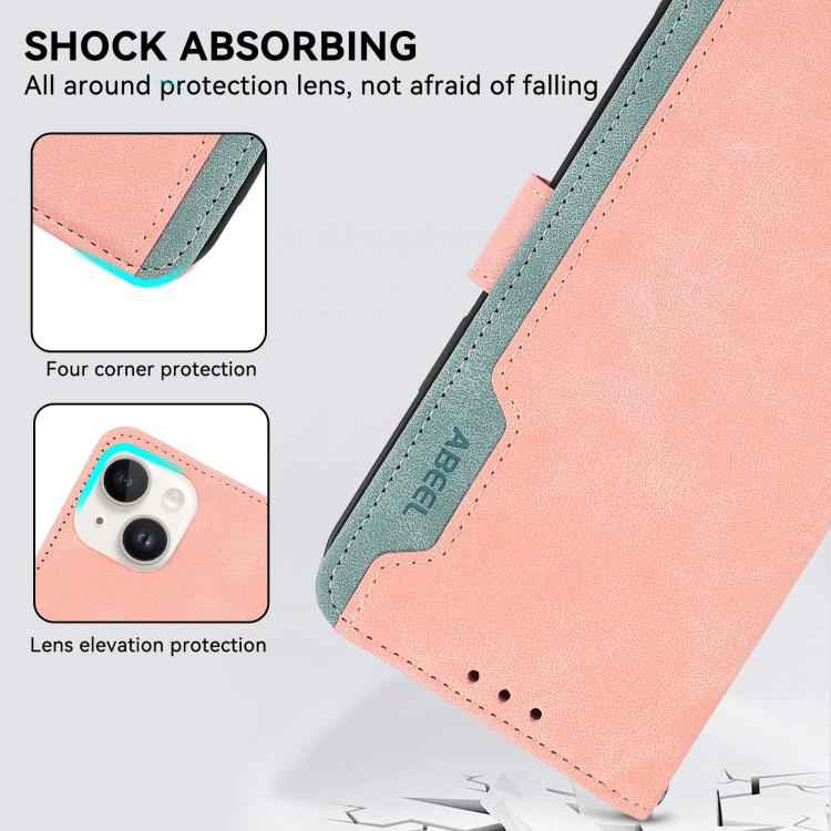 ABEEL Color Block Magnetic RFID Leather Phone Case, For OnePlus 15, For OnePlus Nord 5 / Ace 5 Ultra, For OnePlus Nord CE5 / Ace 5 Racing, For OnePlus 13R Global