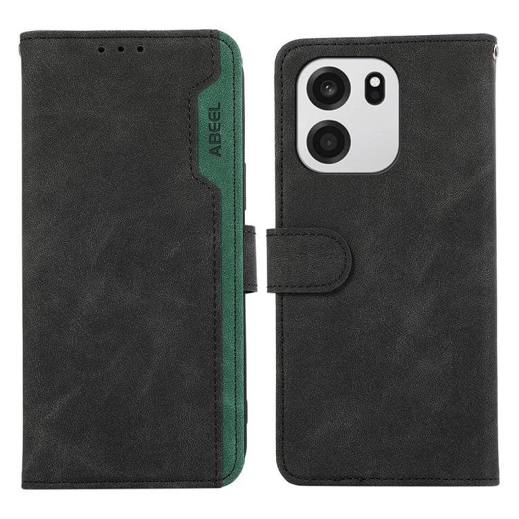 ABEEL Color Block Magnetic RFID Leather Phone Case, For OnePlus Nord CE6 Lite 5G Global, For OnePlus Ace 6 Ultra, For OnePlus 15T, For OnePlus Turbo 6V / Turbo 6