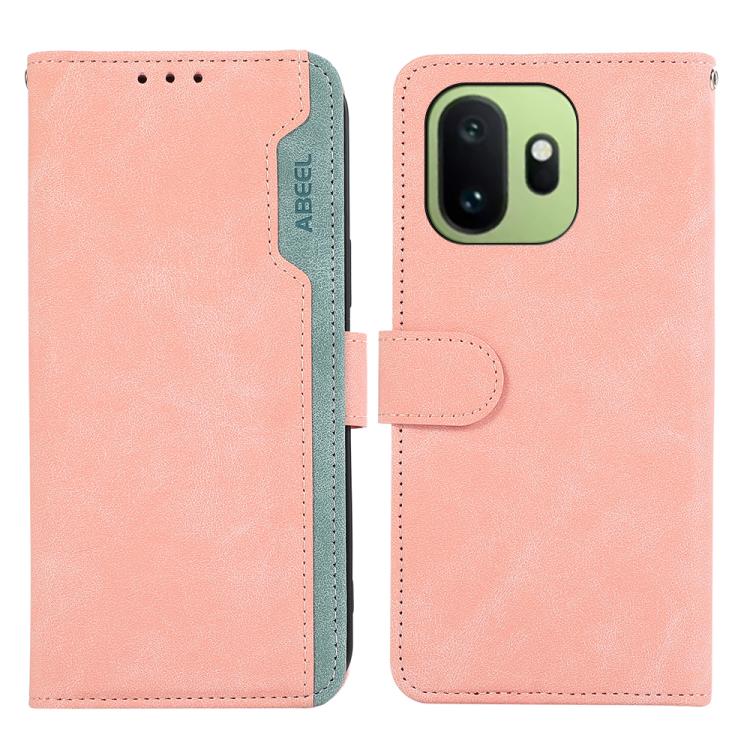 ABEEL Color Block Magnetic RFID Leather Phone Case, For OnePlus Nord CE6 Lite 5G Global, For OnePlus Ace 6 Ultra, For OnePlus 15T, For OnePlus Turbo 6V / Turbo 6