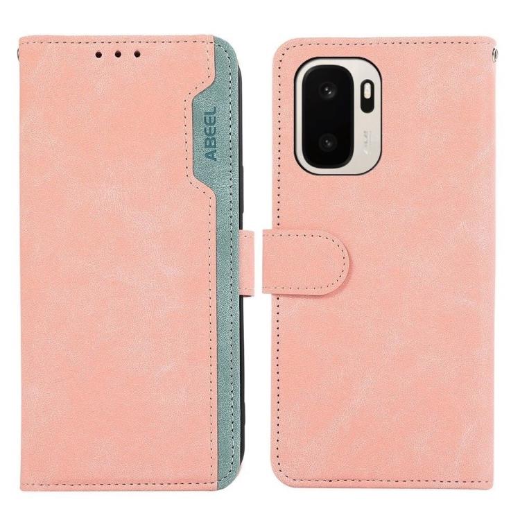 ABEEL Color Block Magnetic RFID Leather Phone Case, For OnePlus Nord CE6 Lite 5G Global, For OnePlus Ace 6 Ultra, For OnePlus 15T, For OnePlus Turbo 6V / Turbo 6