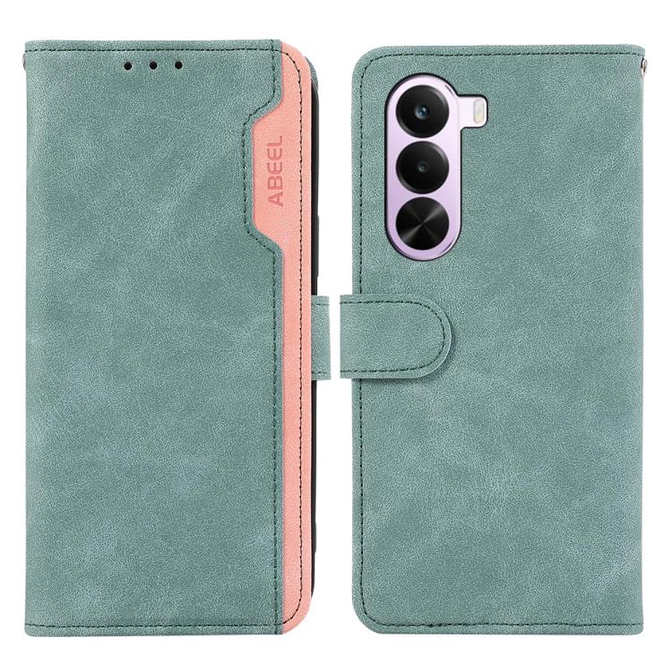 ABEEL Color Block Magnetic RFID Leather Phone Case, For OnePlus Nord CE6 Lite 5G Global, For OnePlus Ace 6 Ultra, For OnePlus 15T, For OnePlus Turbo 6V / Turbo 6