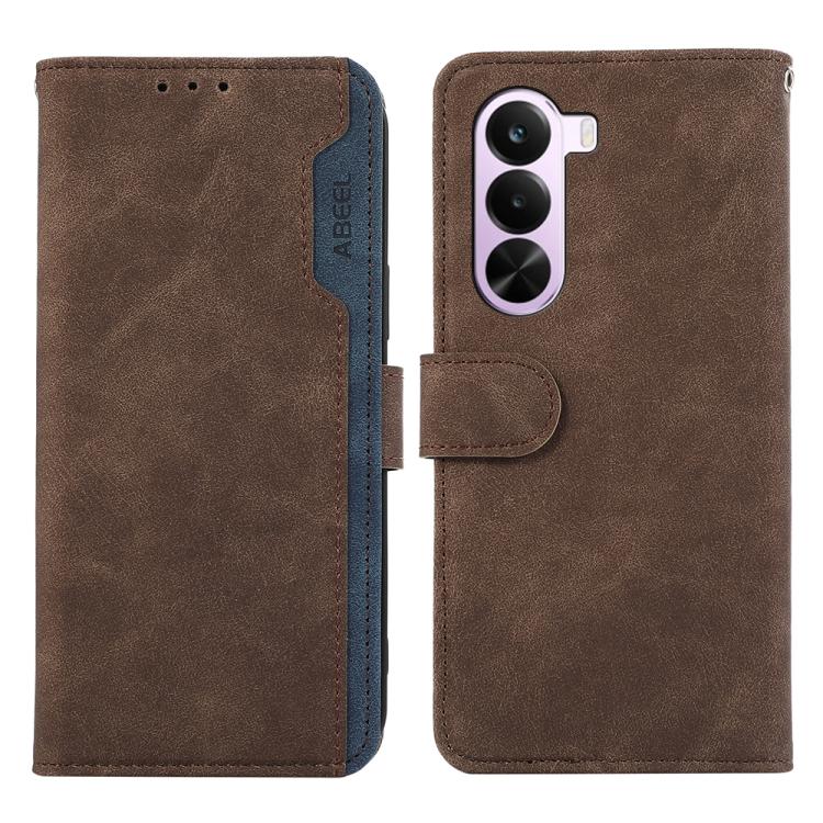 ABEEL Color Block Magnetic RFID Leather Phone Case, For OnePlus Nord CE6 Lite 5G Global, For OnePlus Ace 6 Ultra, For OnePlus 15T, For OnePlus Turbo 6V / Turbo 6