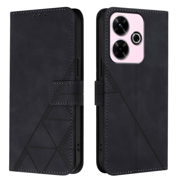 Crossbody 3D Embossed Flip Leather Phone Case