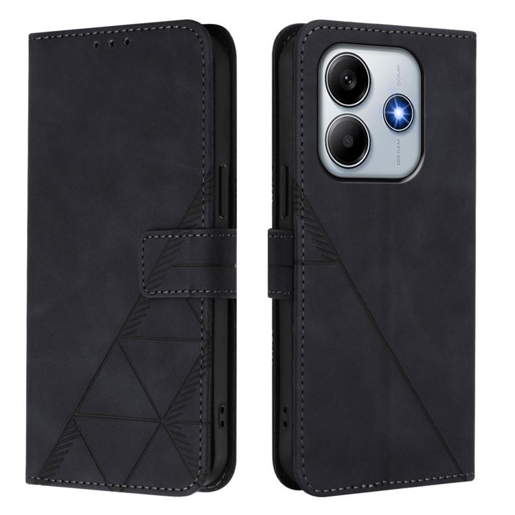 Crossbody 3D Embossed Flip Leather Phone Case, For Redmi Note 14 4G 163.25mm, For Redmi K70 Ultra 5G Global, For Redmi 13 4G / Note 13R