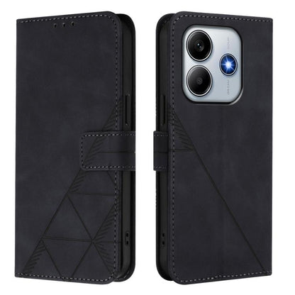 Crossbody 3D Embossed Flip Leather Phone Case, For Redmi Note 14 4G 163.25mm, For Redmi K70 Ultra 5G Global, For Redmi 13 4G / Note 13R