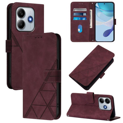 Crossbody 3D Embossed Flip Leather Phone Case
