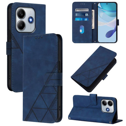 Crossbody 3D Embossed Flip Leather Phone Case, For Redmi Note 14 4G 163.25mm, For Redmi K70 Ultra 5G Global, For Redmi 13 4G / Note 13R
