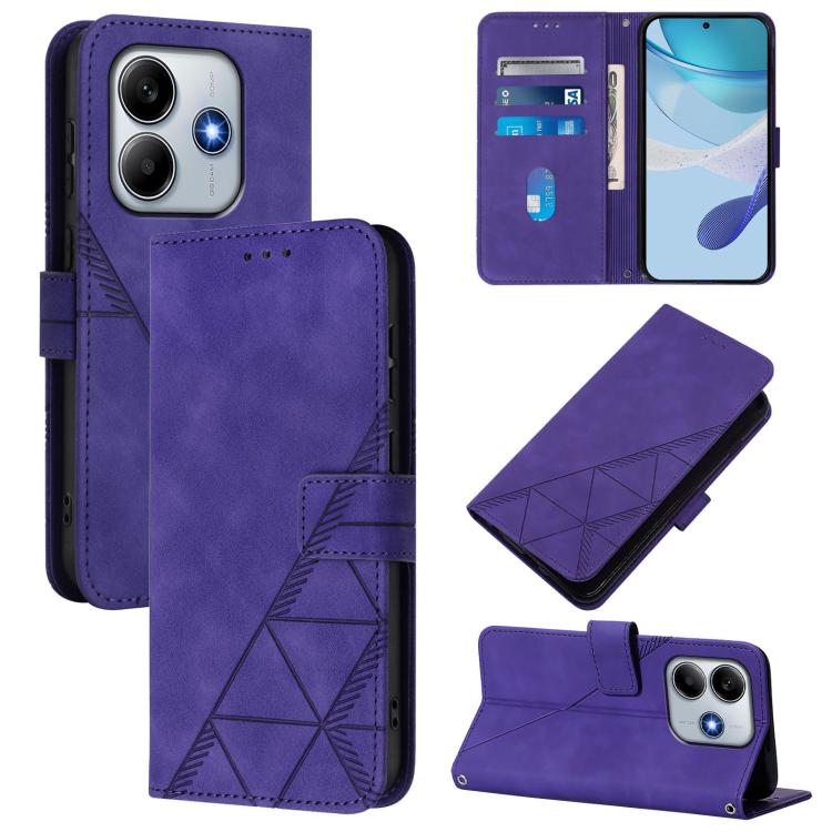Crossbody 3D Embossed Flip Leather Phone Case, For Redmi Note 14 4G 163.25mm, For Redmi K70 Ultra 5G Global, For Redmi 13 4G / Note 13R