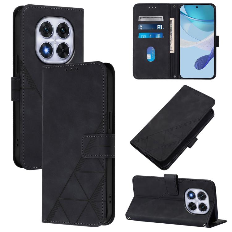 Crossbody 3D Embossed Flip Leather Phone Case, For Redmi K80 / K80 Pro, For Redmi Note 14 Pro 4G, For Redmi Note 14 4G 163.25mm, For Redmi K70 Ultra 5G Global