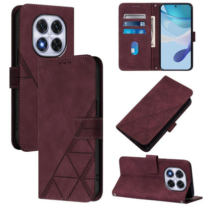 Crossbody 3D Embossed Flip Leather Phone Case