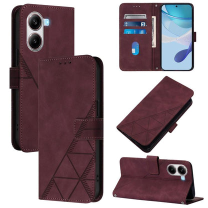 Crossbody 3D Embossed Flip Leather Phone Case