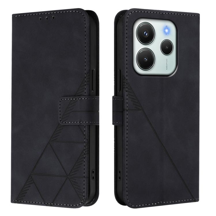 Crossbody 3D Embossed Flip Leather Phone Case