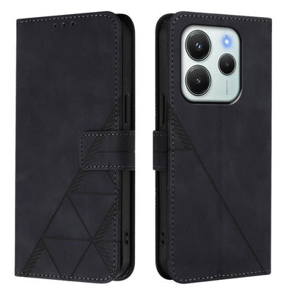 Crossbody 3D Embossed Flip Leather Phone Case