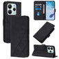 Crossbody 3D Embossed Flip Leather Phone Case, For Redmi Note 14 4G EU 164.84mm, For Redmi Note 14 Pro 5G Global, For Redmi Turbo 4, For Redmi Note 14 5G Global