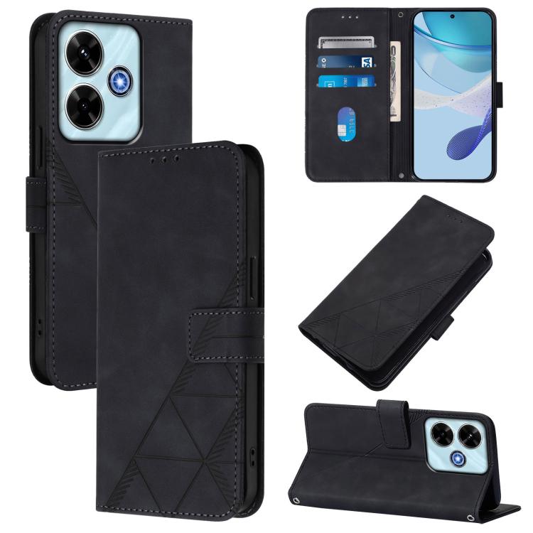 Crossbody 3D Embossed Flip Leather Phone Case, For Redmi 15 5G Global / 15 4G SEA 169.5mm, For Redmi 15 5G / 4G EU 171mm, For Redmi 13X 4G / 13 4G Global, For Redmi K80 5G / K80 Pro 5G