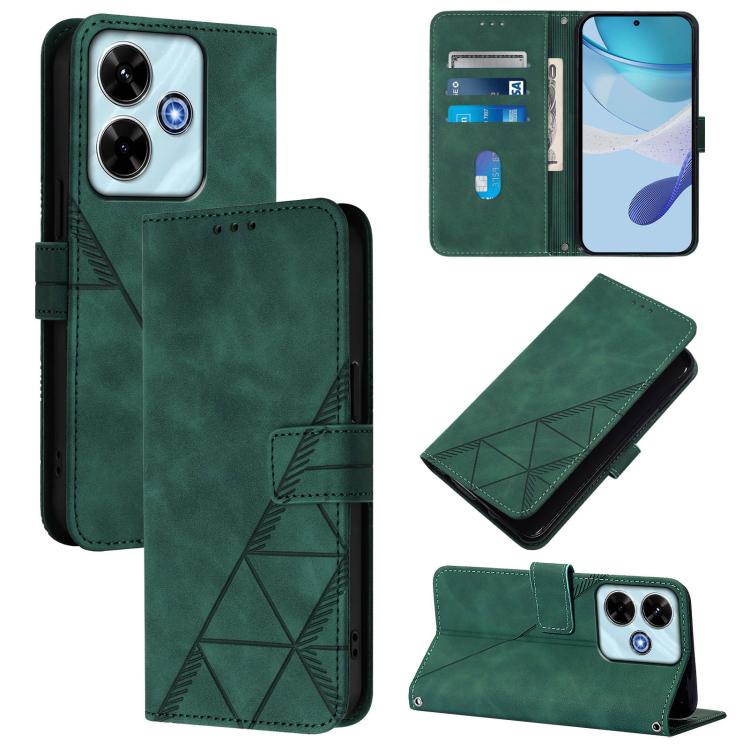 Crossbody 3D Embossed Flip Leather Phone Case, For Redmi 15 5G Global / 15 4G SEA 169.5mm, For Redmi 15 5G / 4G EU 171mm, For Redmi 13X 4G / 13 4G Global, For Redmi K80 5G / K80 Pro 5G