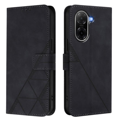 Crossbody 3D Embossed Flip Leather Phone Case, For Redmi A5 4G 171.7mm, For Redmi K80 5G / K80 Pro 5G, For Redmi Note 14 4G EU 164.84mm, For Redmi Note 14 Pro 5G Global