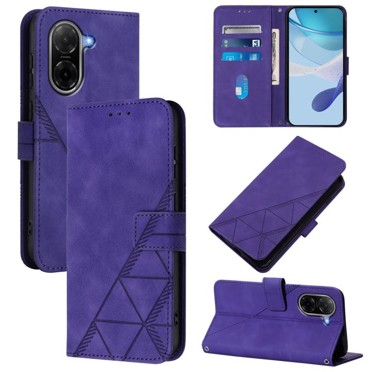 Crossbody 3D Embossed Flip Leather Phone Case