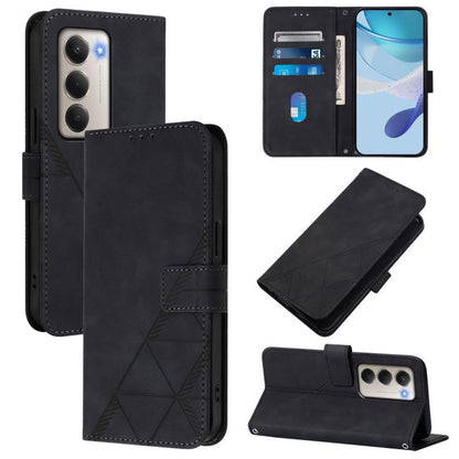 Crossbody 3D Embossed Flip Leather Phone Case