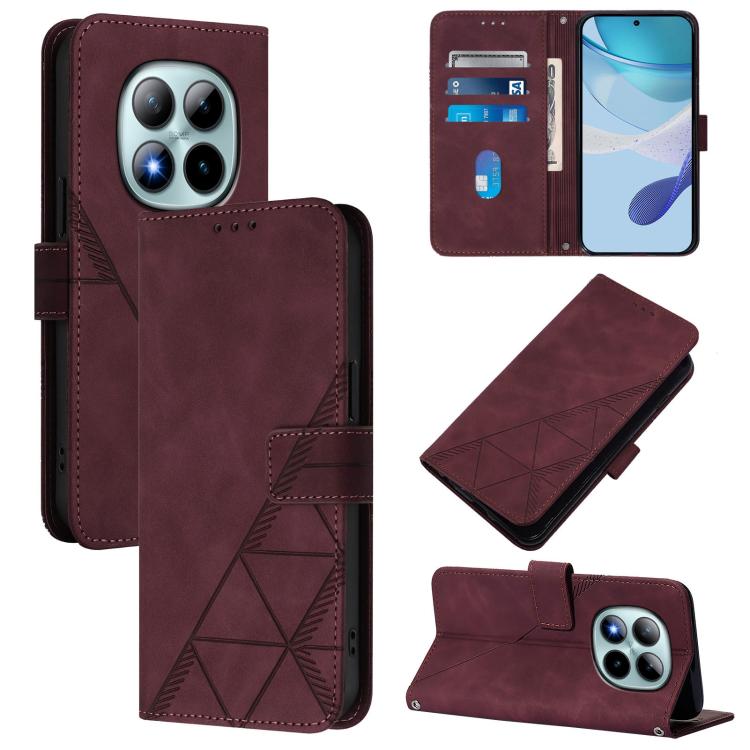 Crossbody 3D Embossed Flip Leather Phone Case
