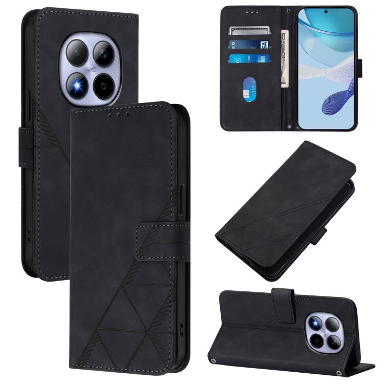 Crossbody 3D Embossed Flip Leather Phone Case