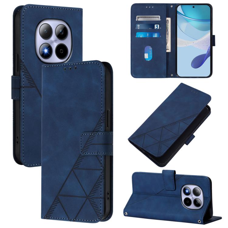 Crossbody 3D Embossed Flip Leather Phone Case, For Redmi Turbo 5 5G Global/Poco X8 Pro 5G, For Redmi Note 15 Pro+ 5G Global 163.3mm, For Redmi Note 15 4G / 5G Global 164mm, For Redmi Note 15 Pro 5G Global 163.6mm