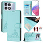 Cat Rat Embossed Pattern RFID Leather Phone Case with Lanyard, For Redmi 14C 4G, For Redmi K70 Ultra 5G Global, For Redmi 13 4G