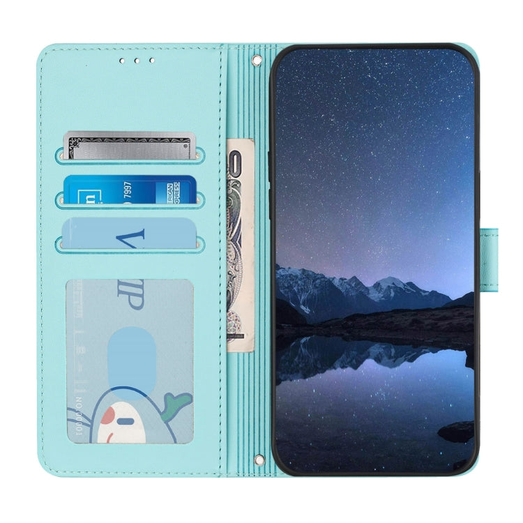 Cat Rat Embossed Pattern RFID Leather Phone Case with Lanyard, For Redmi Note 14 5G, For Redmi Note 14 Pro 5G, For Redmi 14C 4G, For Redmi K70 Ultra 5G Global