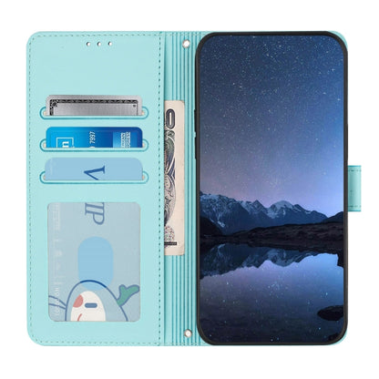 Cat Rat Embossed Pattern RFID Leather Phone Case with Lanyard, For Redmi Note 14 5G, For Redmi Note 14 Pro 5G, For Redmi 14C 4G, For Redmi K70 Ultra 5G Global