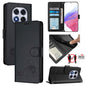 Cat Rat Embossed Pattern RFID Leather Phone Case with Lanyard, For Redmi Note 14 5G, For Redmi Note 14 Pro 5G, For Redmi 14C 4G, For Redmi K70 Ultra 5G Global