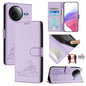 Cat Rat Embossed Pattern RFID Leather Phone Case with Lanyard, For Redmi Note 14 4G 164.84mm, For Redmi K80 5G / K80 Pro 5G, For Redmi Note 14 5G, For Redmi Note 14 Pro 5G