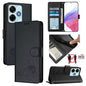 Cat Rat Embossed Pattern RFID Leather Phone Case with Lanyard, For Redmi 15 5G / 4G EU 171mm, For Redmi 13x 4G / 13 4G Global, For Redmi A5 4G 171.7mm / Poco C71, For Redmi K80 / K80 Pro