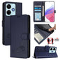 Cat Rat Embossed Pattern RFID Leather Phone Case with Lanyard, For Redmi 15 5G / 4G EU 171mm, For Redmi 13x 4G / 13 4G Global, For Redmi A5 4G 171.7mm / Poco C71, For Redmi K80 / K80 Pro