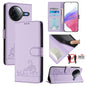 Cat Rat Embossed Pattern RFID Leather Phone Case with Lanyard
