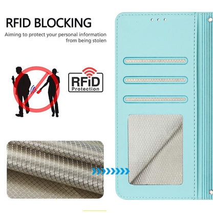 Cat Rat Embossed Pattern RFID Leather Phone Case with Lanyard, For Redmi Note 15 Pro 5G Global 163.6mm, For Redmi 15 5G Global / 15 4G SEA, For Redmi 15 5G / 4G EU 171mm, For Redmi 13x 4G / 13 4G Global