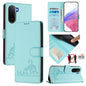 Cat Rat Embossed Pattern RFID Leather Phone Case with Lanyard, For Redmi A7 Pro 171mm / Poco C85x 5G, For Redmi 15a 5G Global, For Redmi Turbo 5 Max / Poco X8 Pro Max, For Redmi Turbo 5 5G / Poco X8 Pro 5G