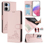 Cat Rat Embossed Pattern RFID Leather Phone Case with Lanyard, For Redmi A7 Pro 171mm / Poco C85x 5G, For Redmi 15a 5G Global, For Redmi Turbo 5 Max / Poco X8 Pro Max, For Redmi Turbo 5 5G / Poco X8 Pro 5G