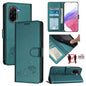 Cat Rat Embossed Pattern RFID Leather Phone Case with Lanyard, For Redmi K90 Max 5G, For Redmi A7 Pro 171mm / Poco C85x 5G, For Redmi 15a 5G Global, For Redmi A5 4G 171.7mm / Poco C71 4G